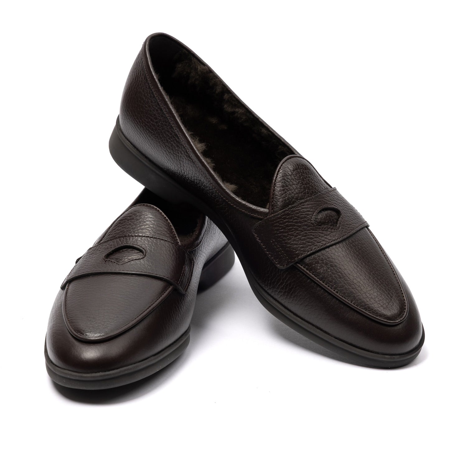 Baudoin & Lange x MJ: Stride Penny Loafer "Shearling" made of Calfskin - handmade